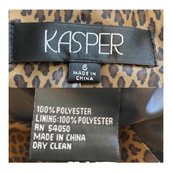 Kasper Womens Black Blazer Size 6 High-Quality Polyester Stylish Stitching Desig - Picture 6 of 8